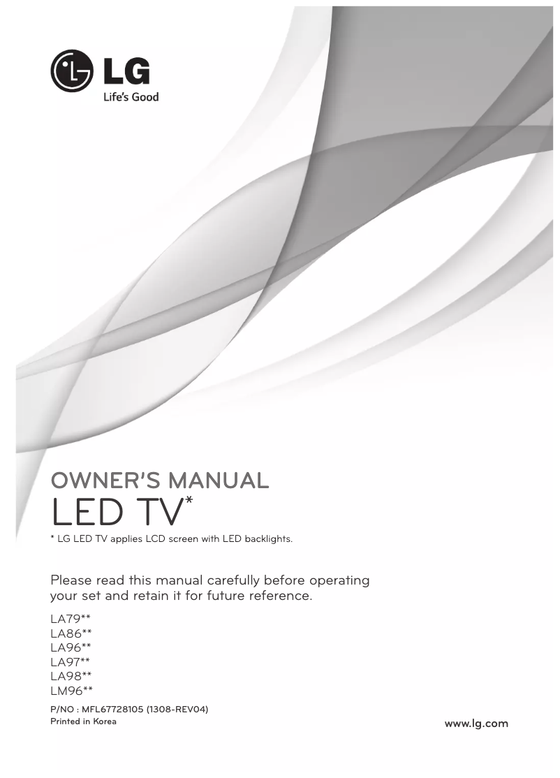 Página 1 del manual Manual de usuario LG 65LA965V