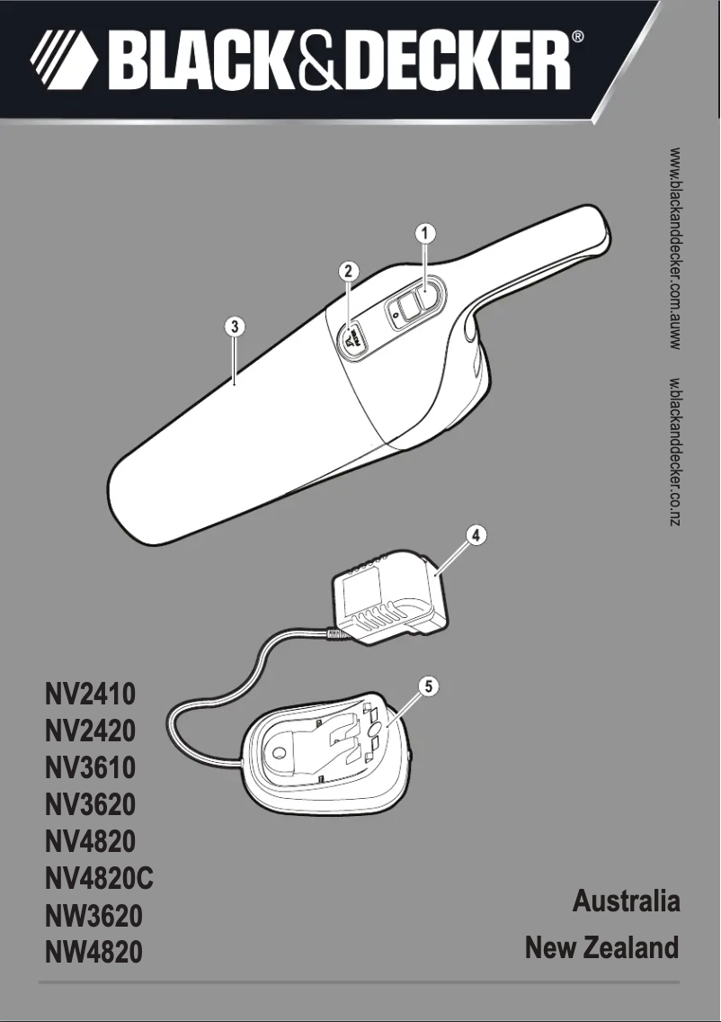 Page 1 de la notice Manuel utilisateur Black & Decker NV2410
