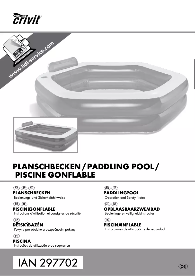 Page n°1 - Manuel utilisateur Crivit IAN 297702