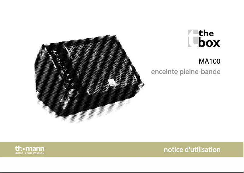 Page 1 de la notice Manuel utilisateur The Box MA100