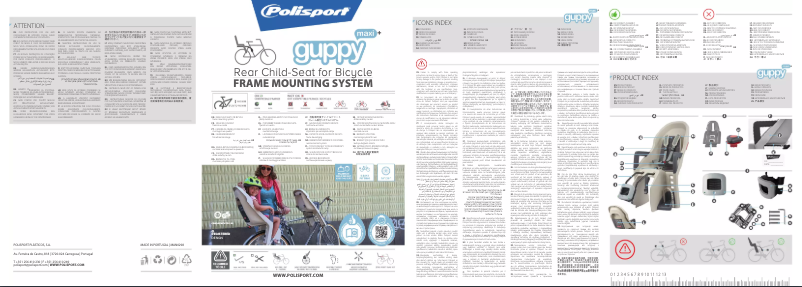 Page 1 de la notice Manuel utilisateur Polisport Guppy Maxi FF+