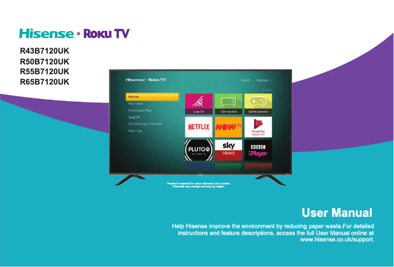 Page n°1 - Manuel utilisateur Hisense B7120