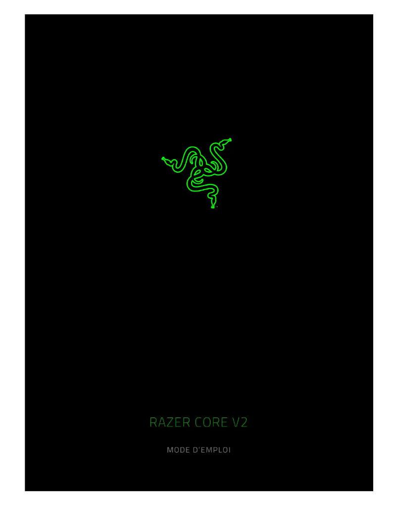 Image de la première page du manuel de l'appareil Core V2