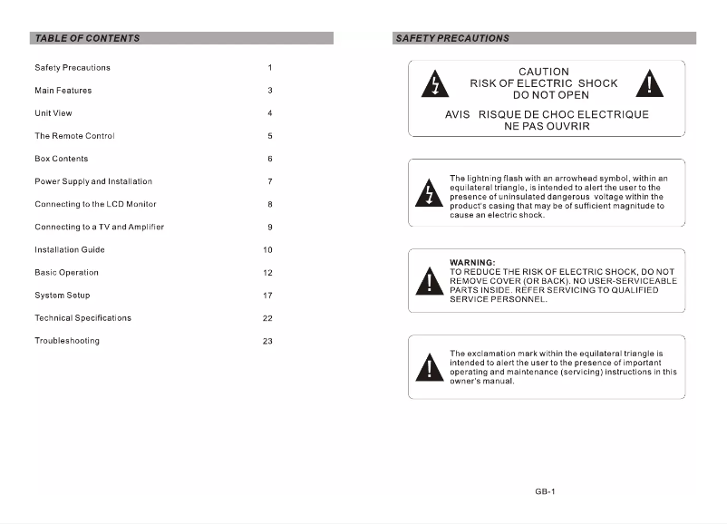 Page n°1 - Manuel utilisateur Scott TSX 710 Pack Dayton