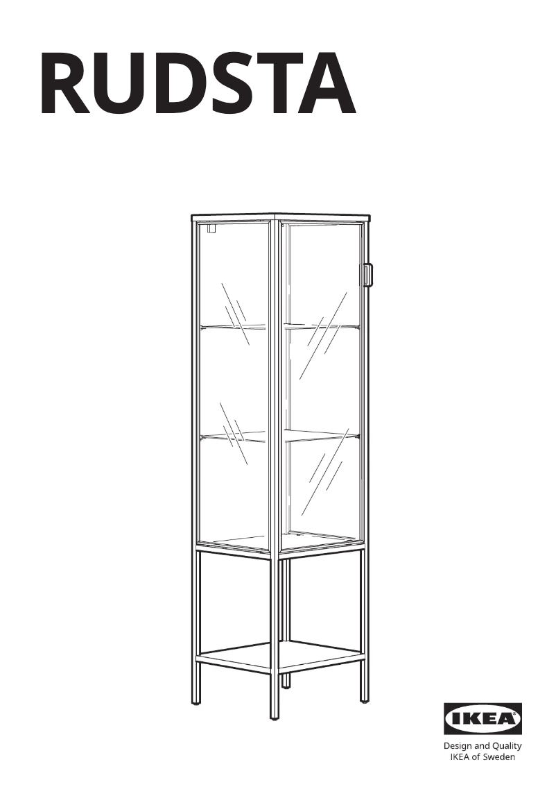 Página 1 del manual Manual de usuario Ikea RUDSTA 005.327.20