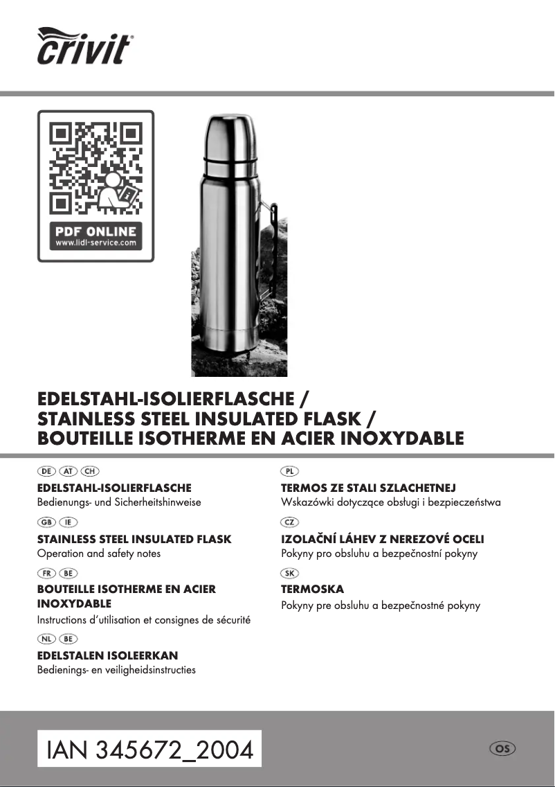 Página 1 del manual Manual de usuario Crivit HG01595A