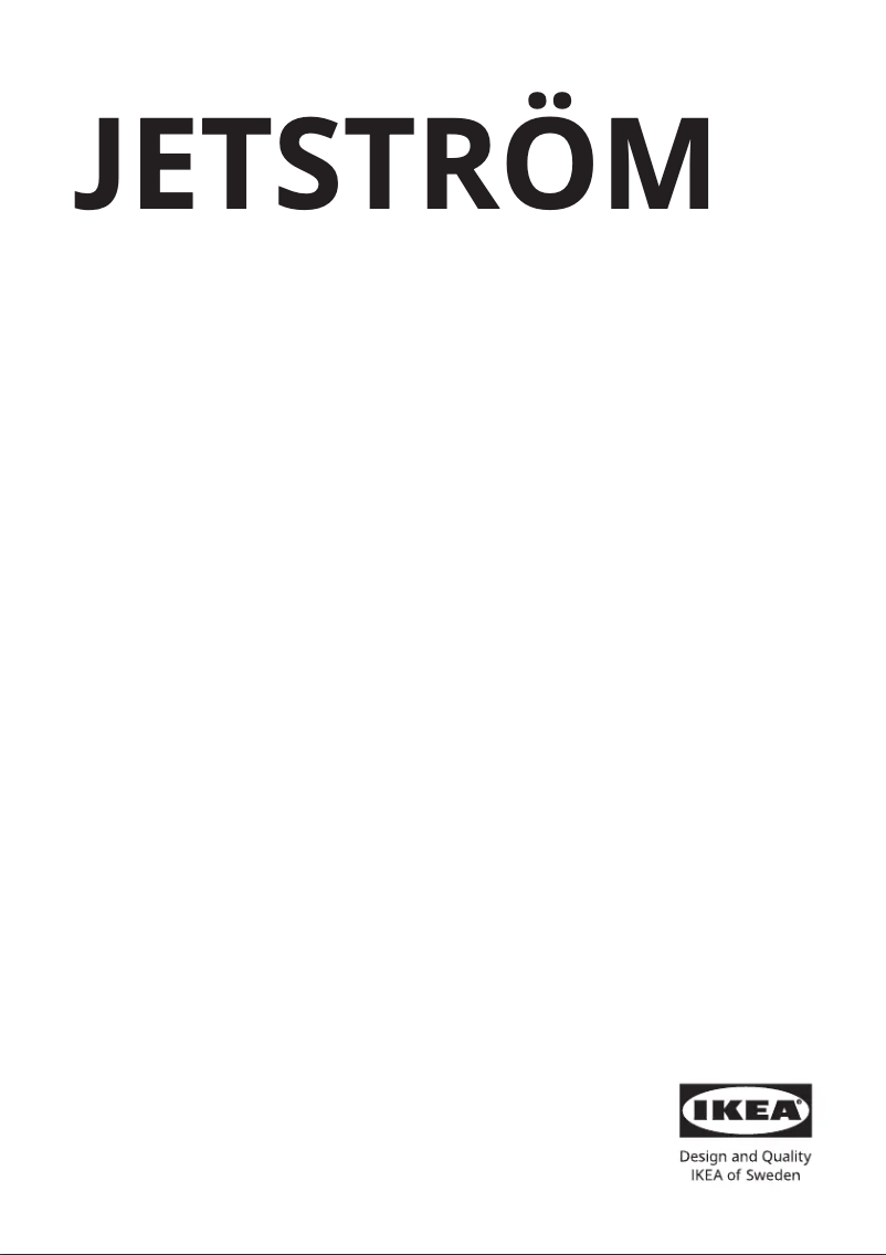 Image de la première page du manuel de l'appareil JETSTRÖM 305.360.62