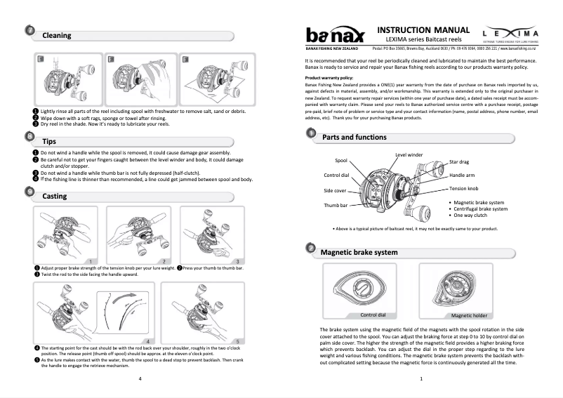 Page n°1 - Manuel utilisateur Banax Lexima LX 109