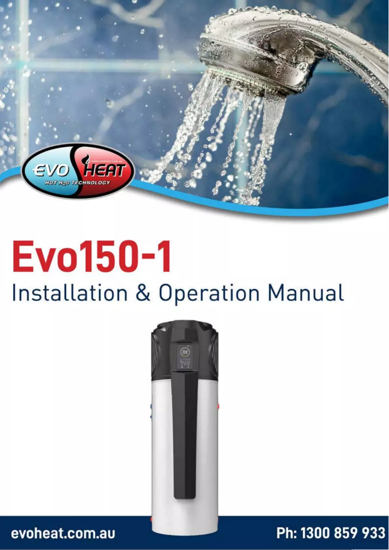 Page n°1 - Manuel utilisateur EvoHeat EVO150-1
