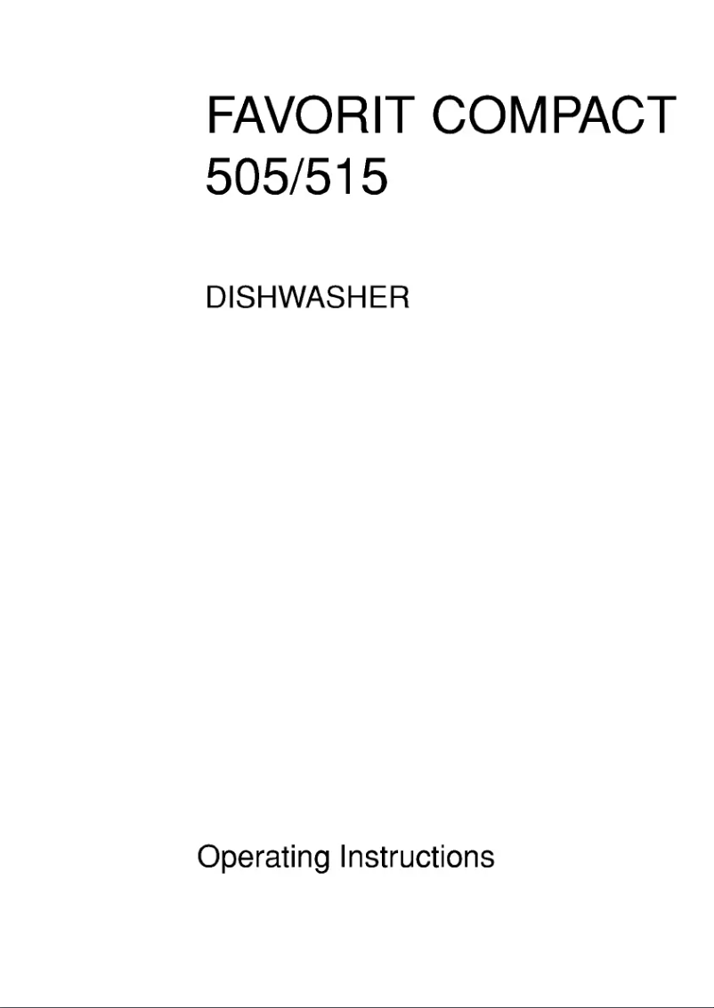 Página 1 del manual Manual de usuario AEG Favorit Compact 515 I