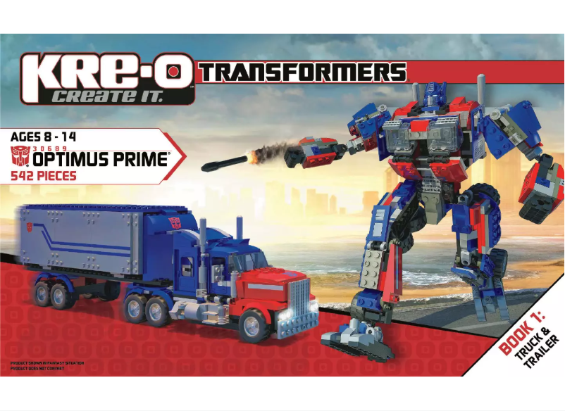 Image de la première page du manuel de l'appareil Kre-O Transformers Optimus Prime