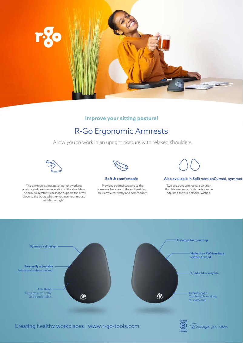 Image de la première page du manuel de l'appareil Split Armrest