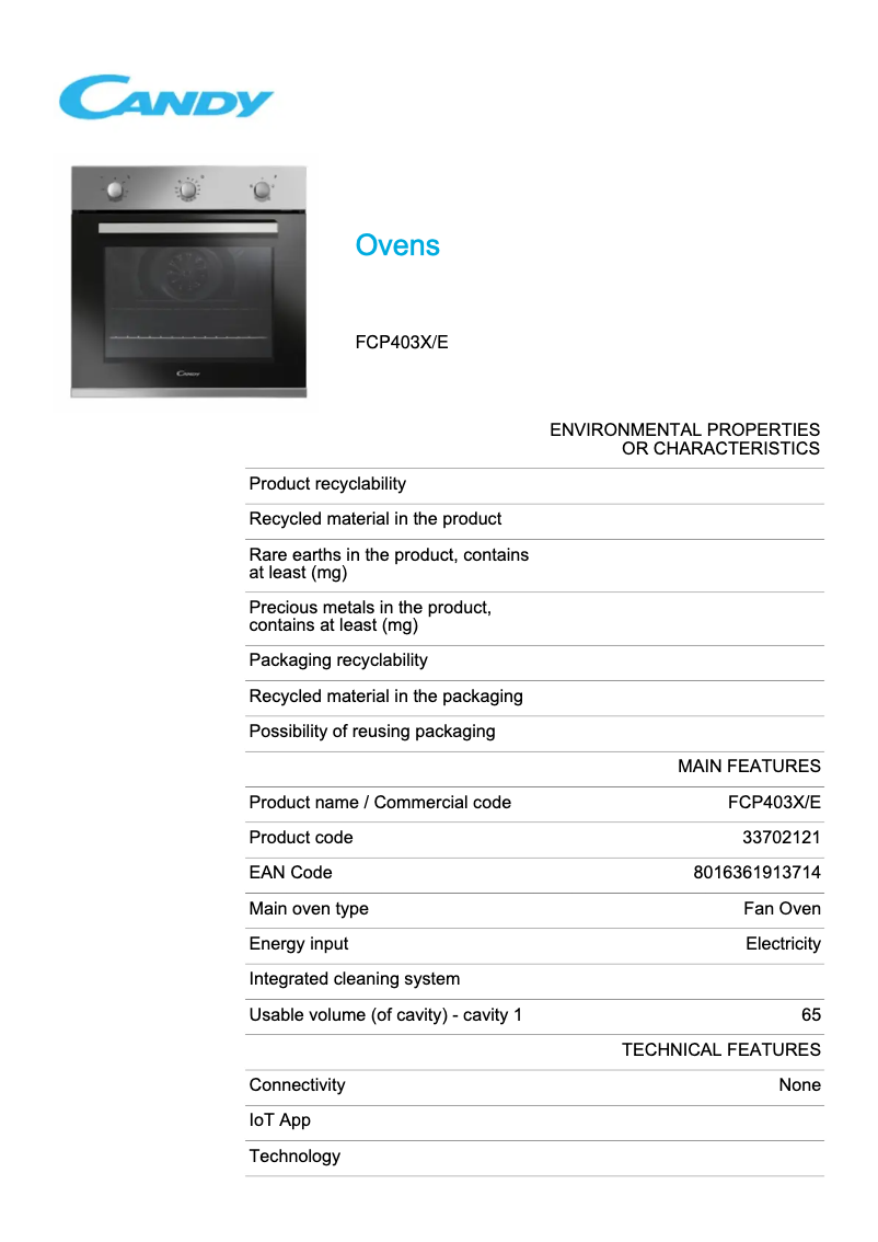 Image de la première page du manuel de l'appareil FCP403X/E