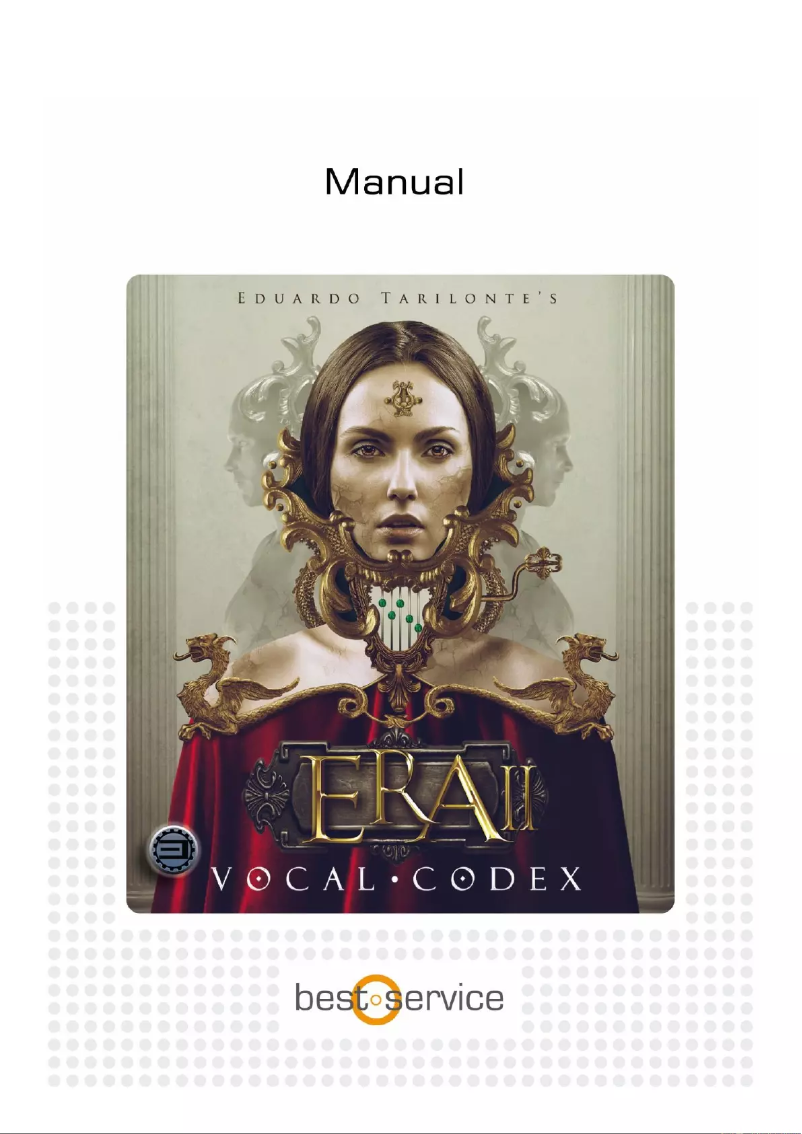 Page 1 de la notice Manuel utilisateur Best Service ERA II Vocal Codex