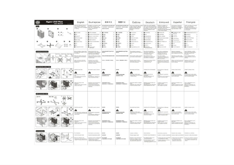 Page n°1 - Manuel utilisateur Cooler Master Hyper 212 Plus