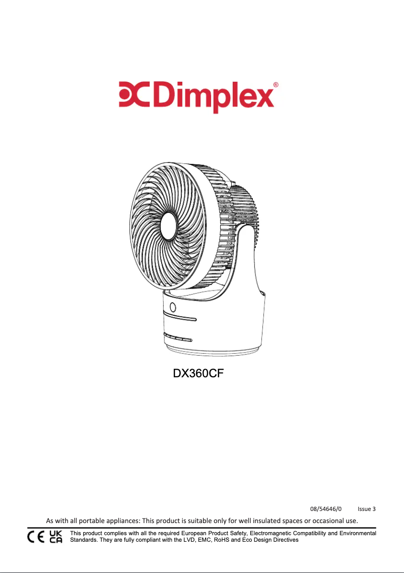 Image de la première page du manuel de l'appareil DX360CF