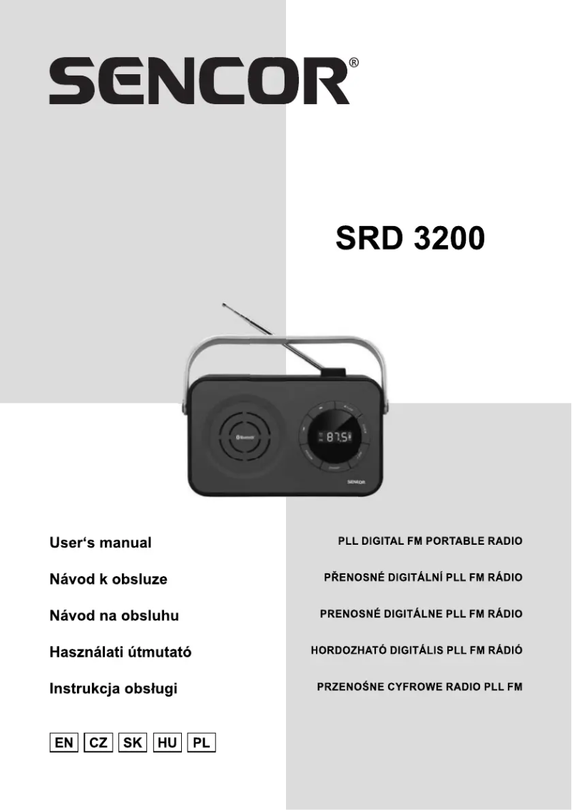 Image de la première page du manuel de l'appareil SRD 3200