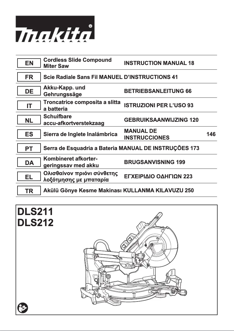 Page 1 de la notice Manuel utilisateur Makita DLS211