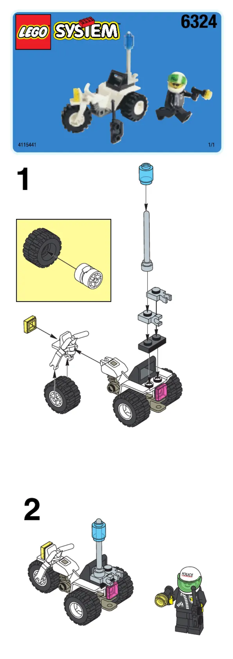 Page n°1 - Manuel utilisateur Lego Highway Patrol