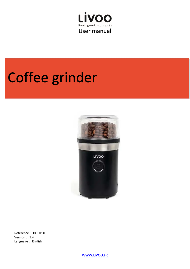 Página 1 del manual Manual de usuario Livoo DOD190