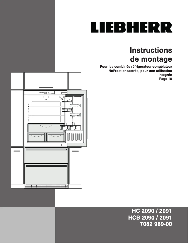 Page n°1 - Guide d'installation Liebherr ECBN 6156