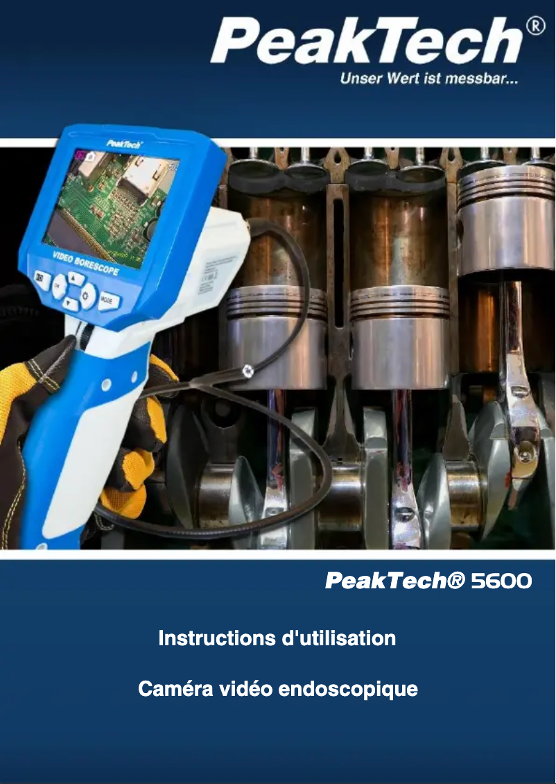 Page 1 de la notice Manuel utilisateur PeakTech 5600
