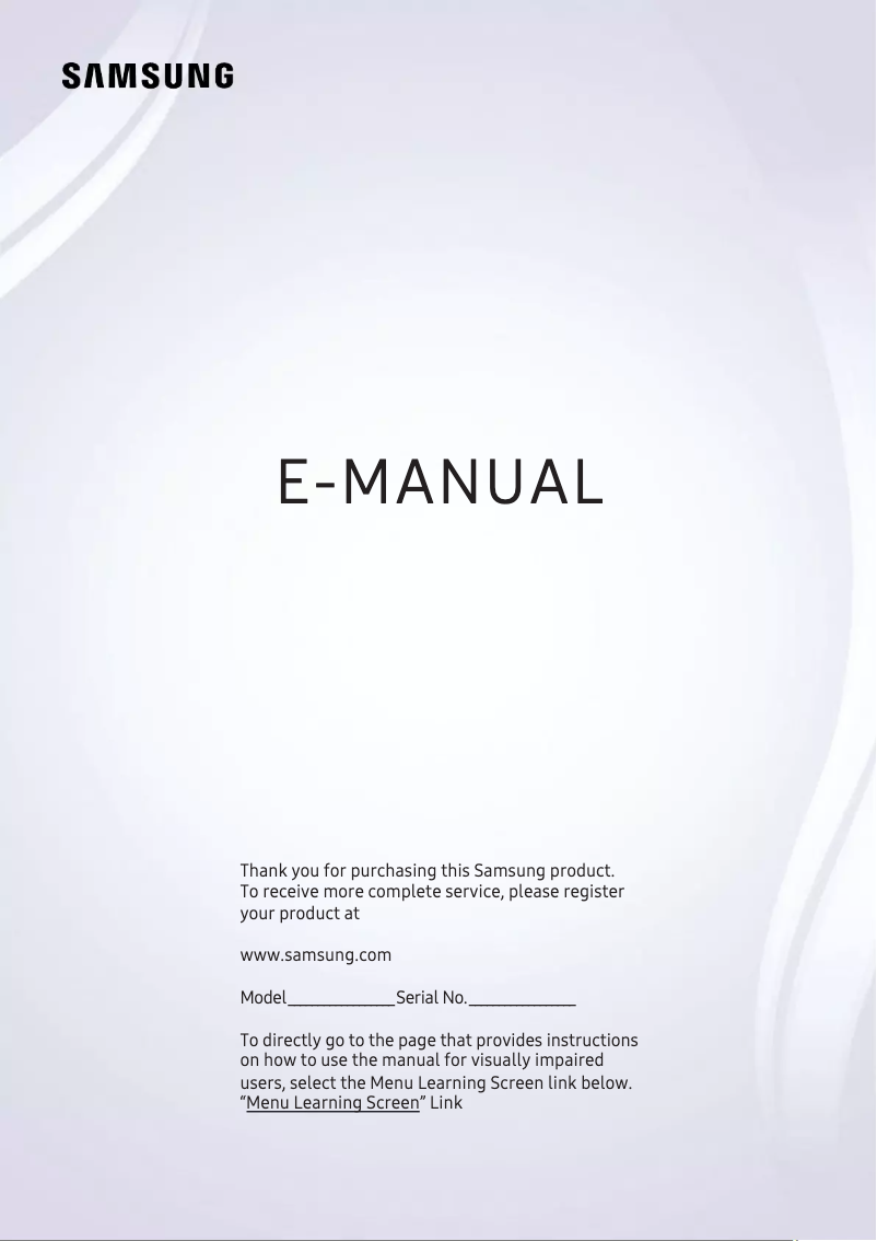 Página 1 del manual Manual de usuario Samsung UA65NU8000G