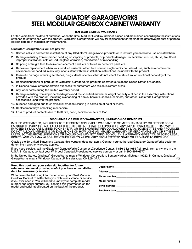 Page 1 de la notice Mode d'emploi Gladiator GAGB28KDYG