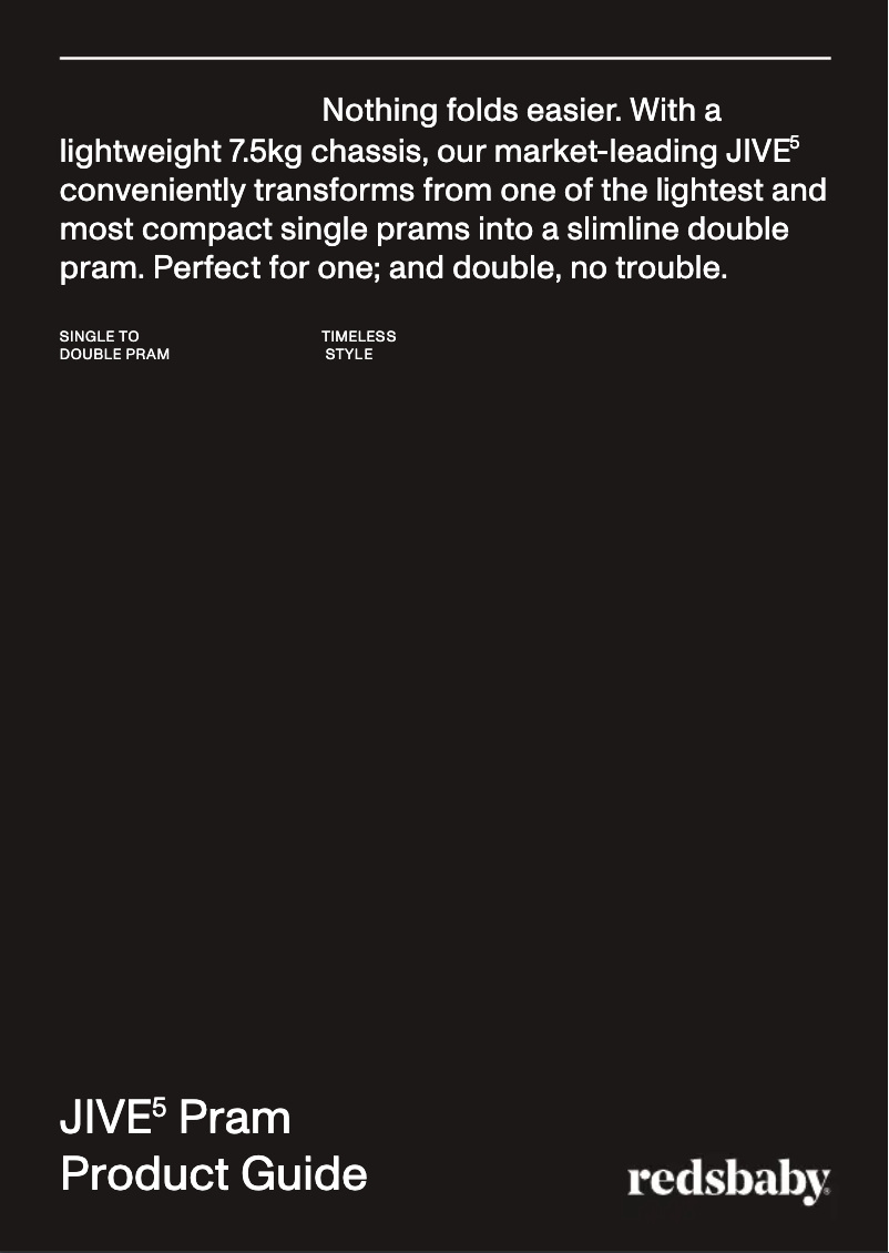 Página 1 del manual Manual de usuario Redsbaby JIVE 5