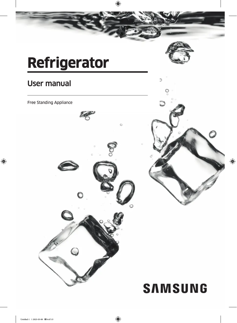 Image de la première page du manuel de l'appareil RF59C70TES9