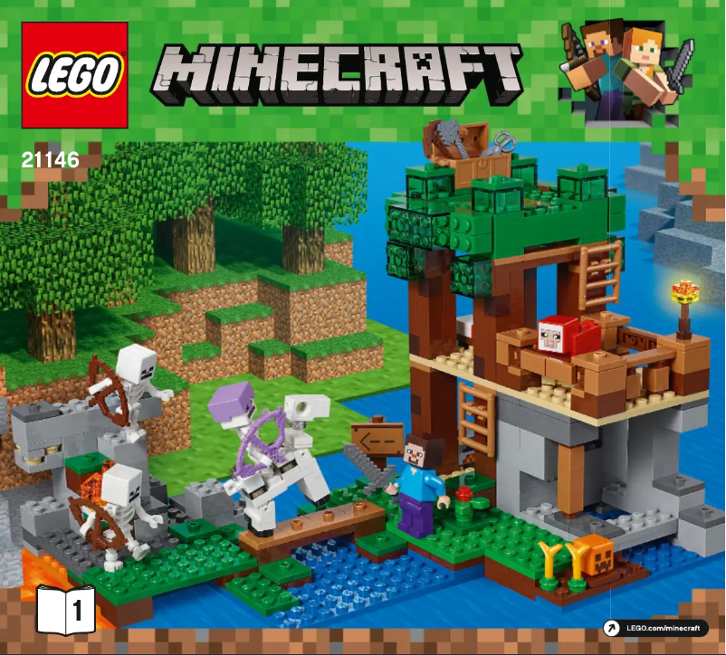 Page 1 de la notice Manuel utilisateur Lego Minecraft 21146