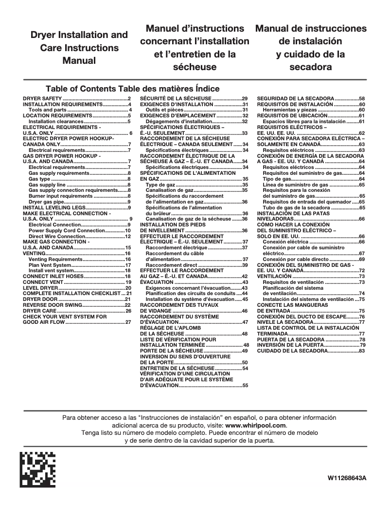 Page n°1 - Manuel utilisateur Maytag MED7230HW