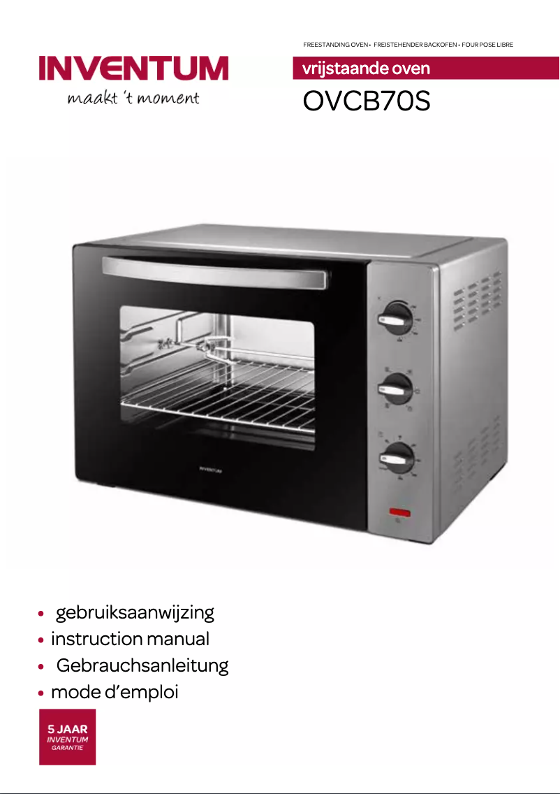 Image de la première page du manuel de l'appareil OVCB70S