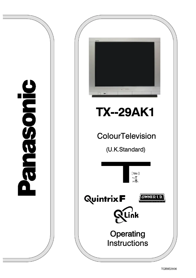 Page 1 de la notice Manuel utilisateur Panasonic TX-29AK1