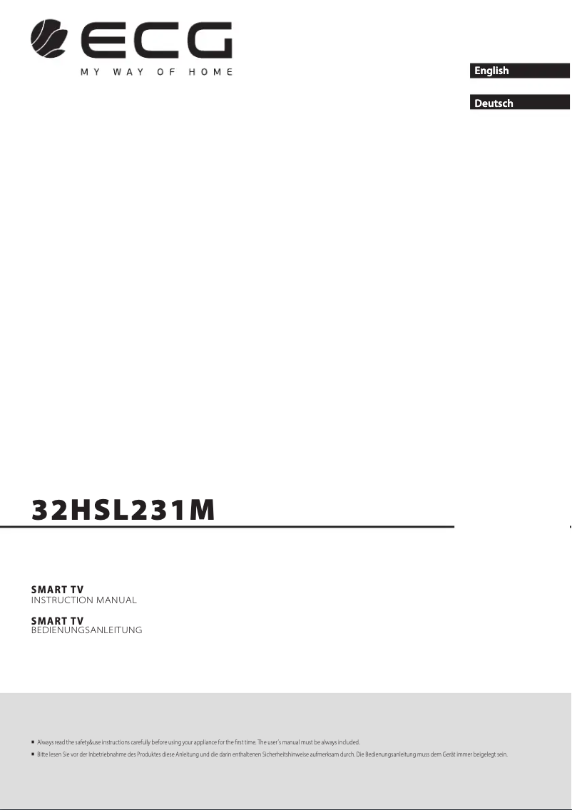 Page n°1 - Mode d'emploi ECG 32HSL231M