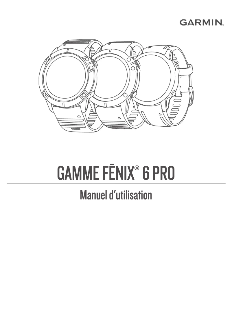Page n°1 - Manuel utilisateur Garmin fēnix 6