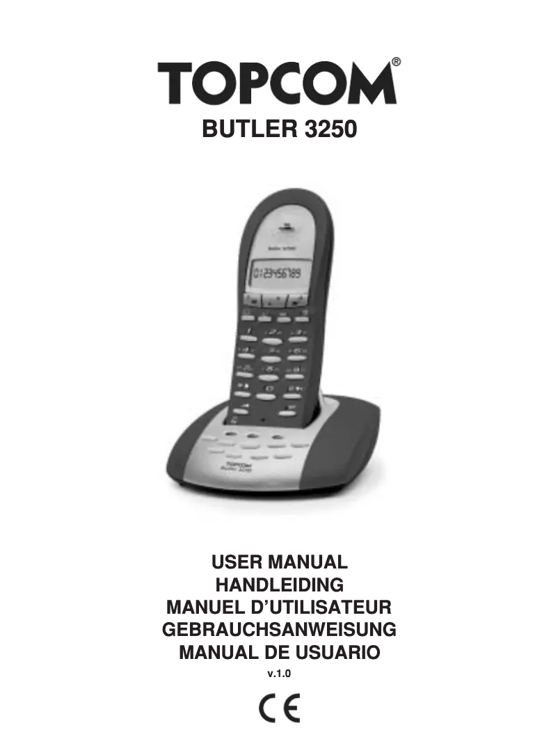 Página 1 del manual Manual de usuario Topcom Butler 3250