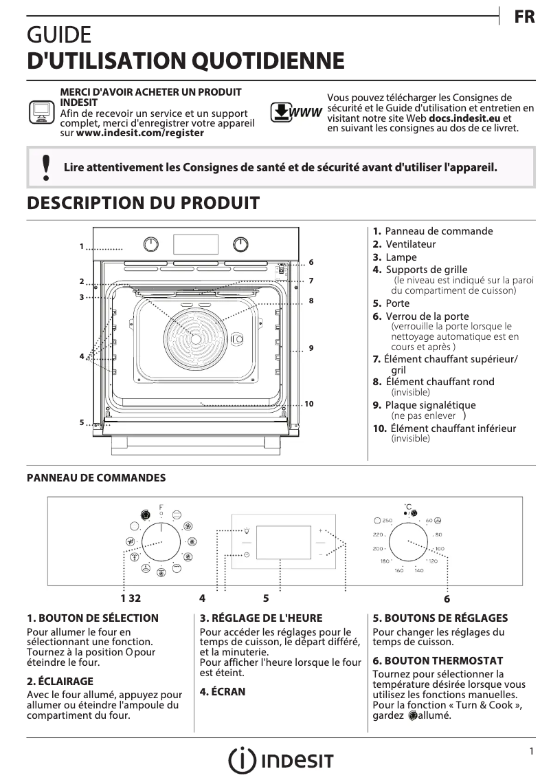 Image de la première page du manuel de l'appareil IFW 5844 P IX