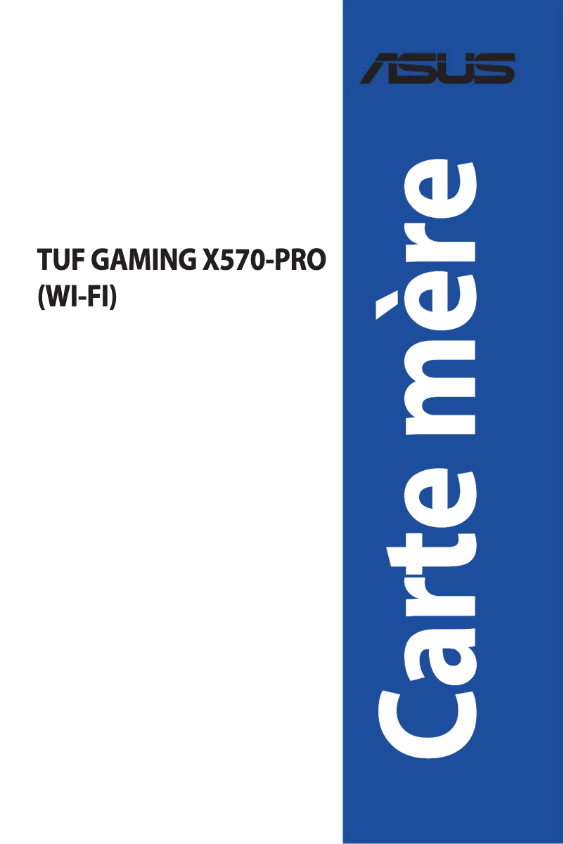 Page 1 de la notice Manuel utilisateur Asus TUF Gaming X570-Pro