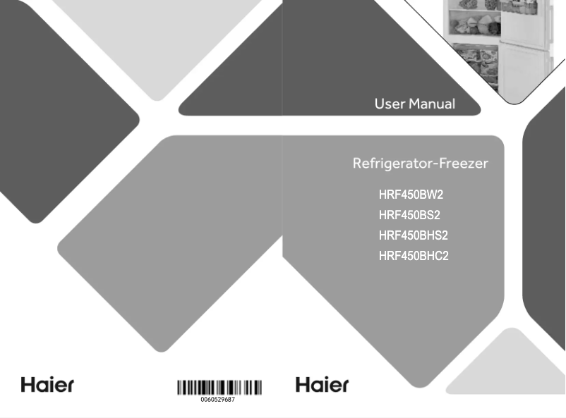 Image de la première page du manuel de l'appareil HRF450BW2