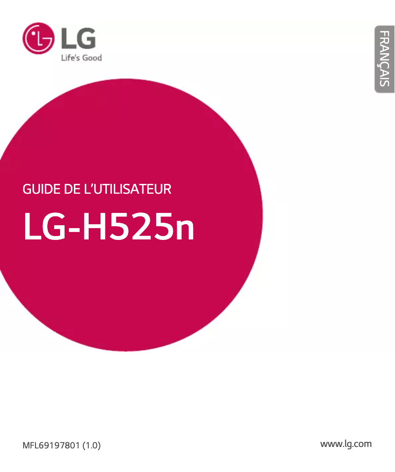 Page n°1 - Manuel utilisateur LG G4c