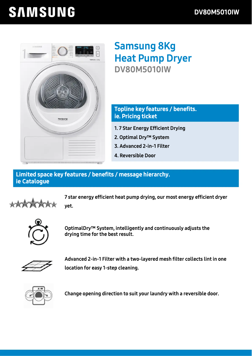 Image de la première page du manuel de l'appareil DV80M5010