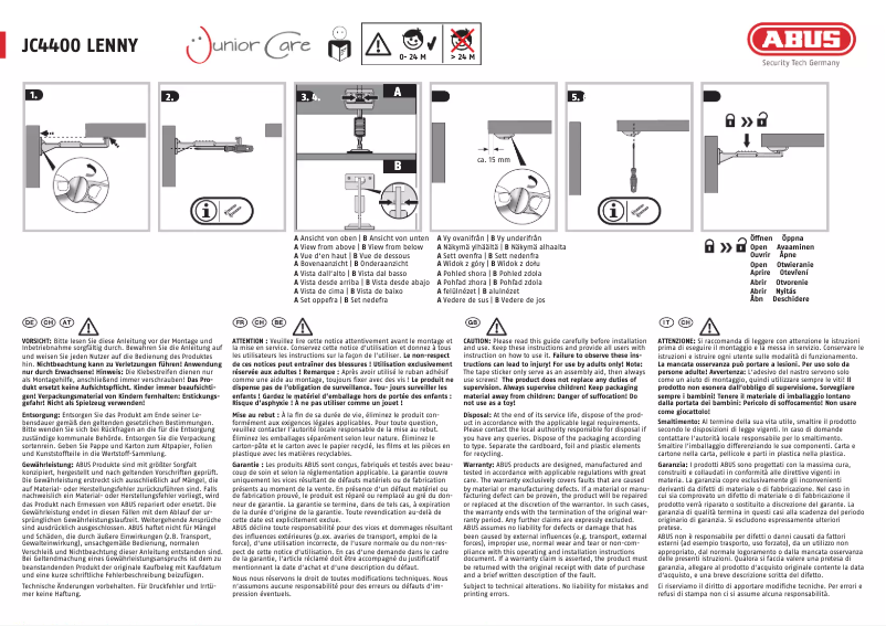 Image de la première page du manuel de l'appareil JC4400