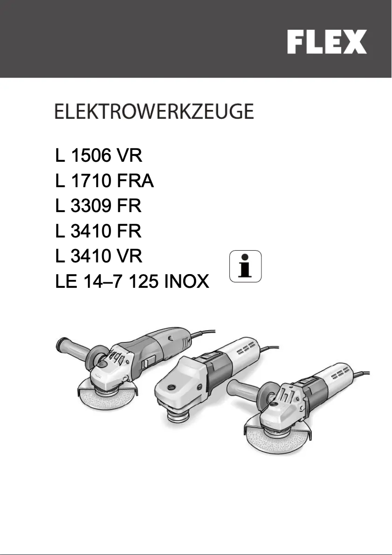 Page n°1 - Manuel utilisateur Flex LE 14-7 125 INOX