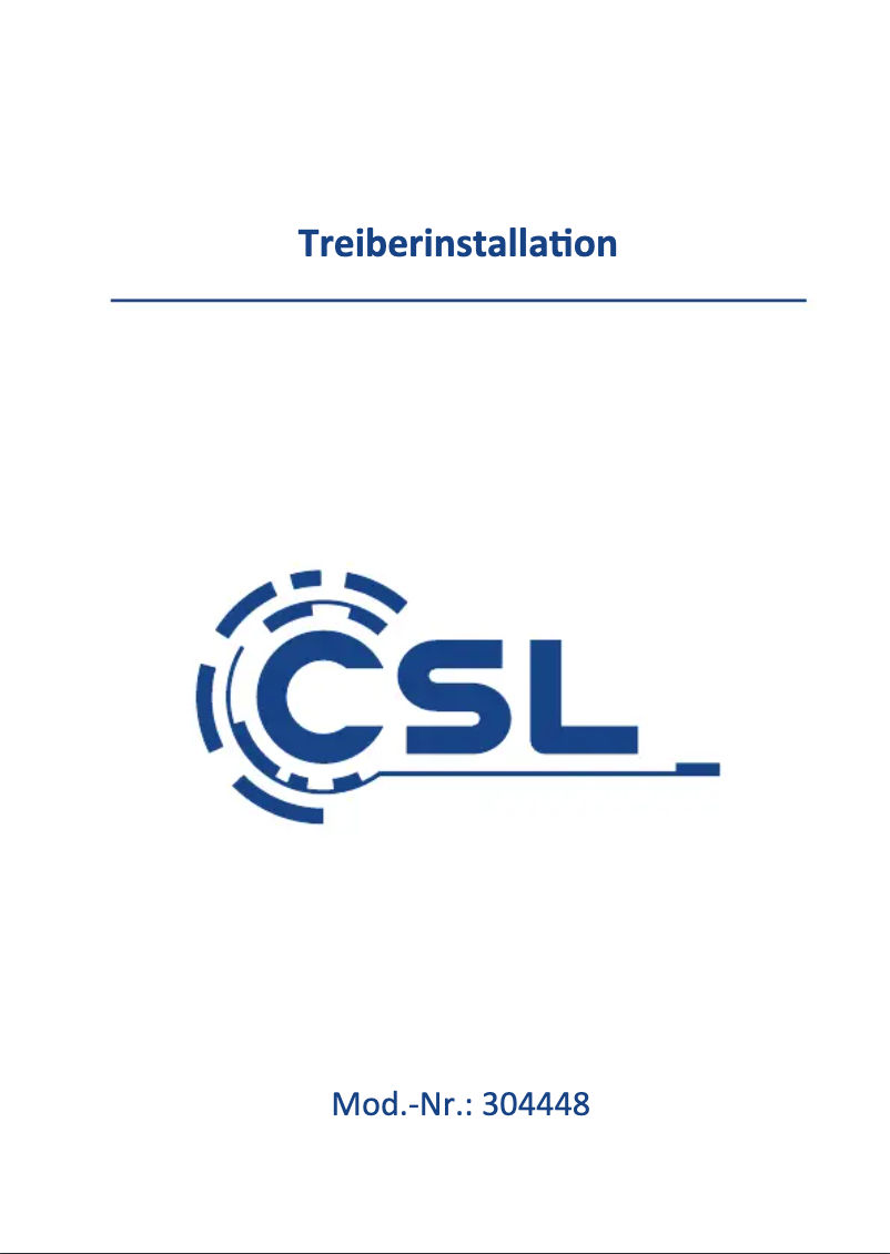 Página 1 del manual Manual de usuario CSL 304448