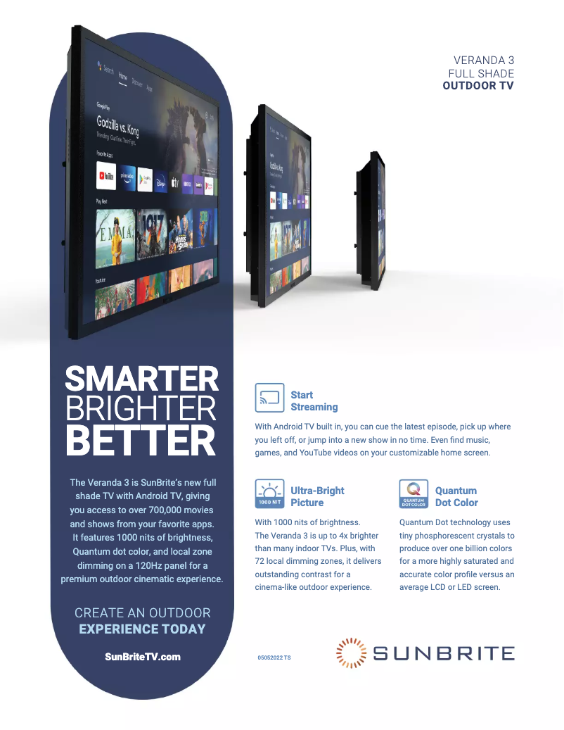 Image de la première page du manuel de l'appareil SB-V3-65-4KHDR-BL