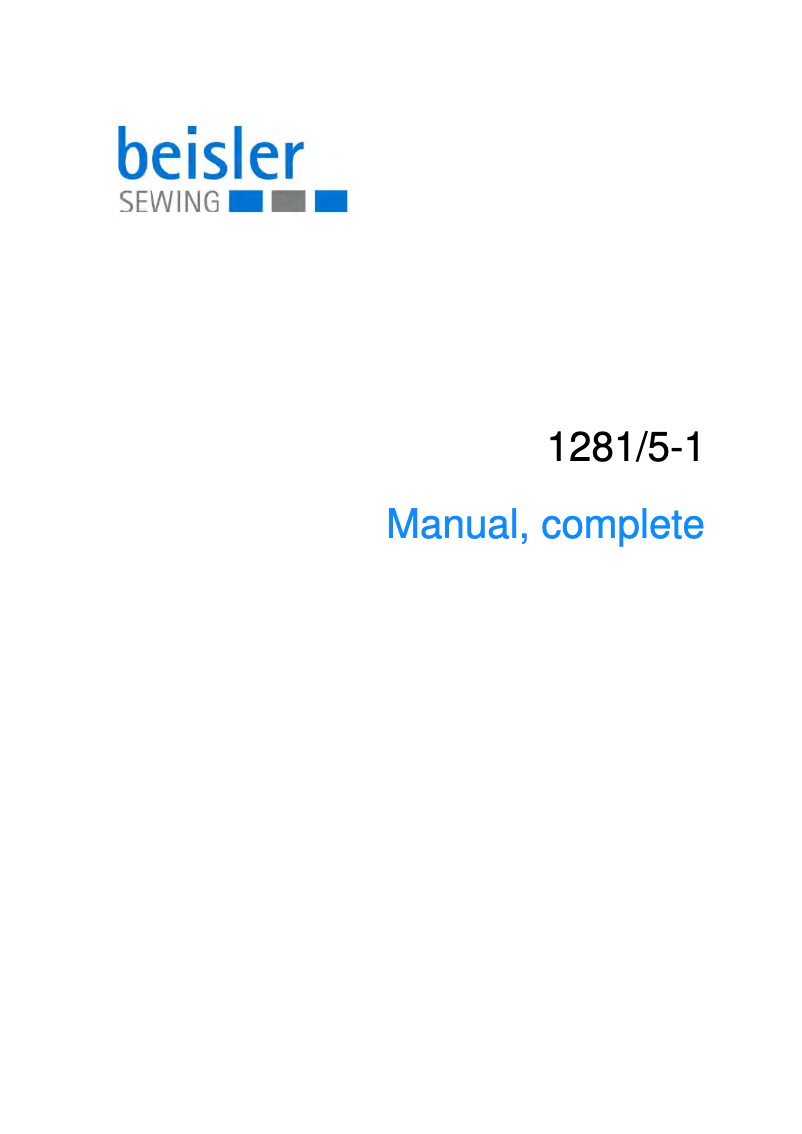 Image de la première page du manuel de l'appareil 1281-5