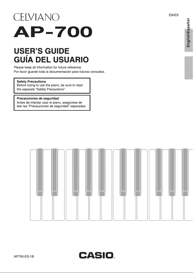 Imagen de la primera página del manual del dispositivo AP-700BK