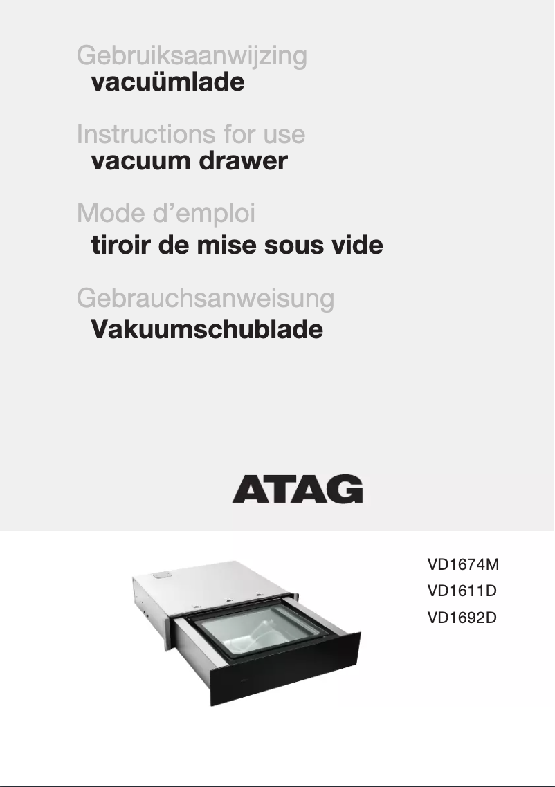 Image de la première page du manuel de l'appareil VD1674M