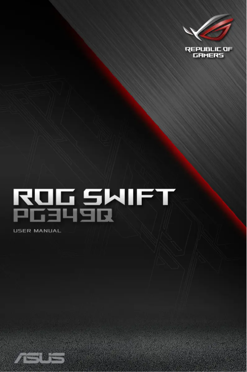 Page n°1 - Manuel utilisateur Asus ROG Swift PG349Q